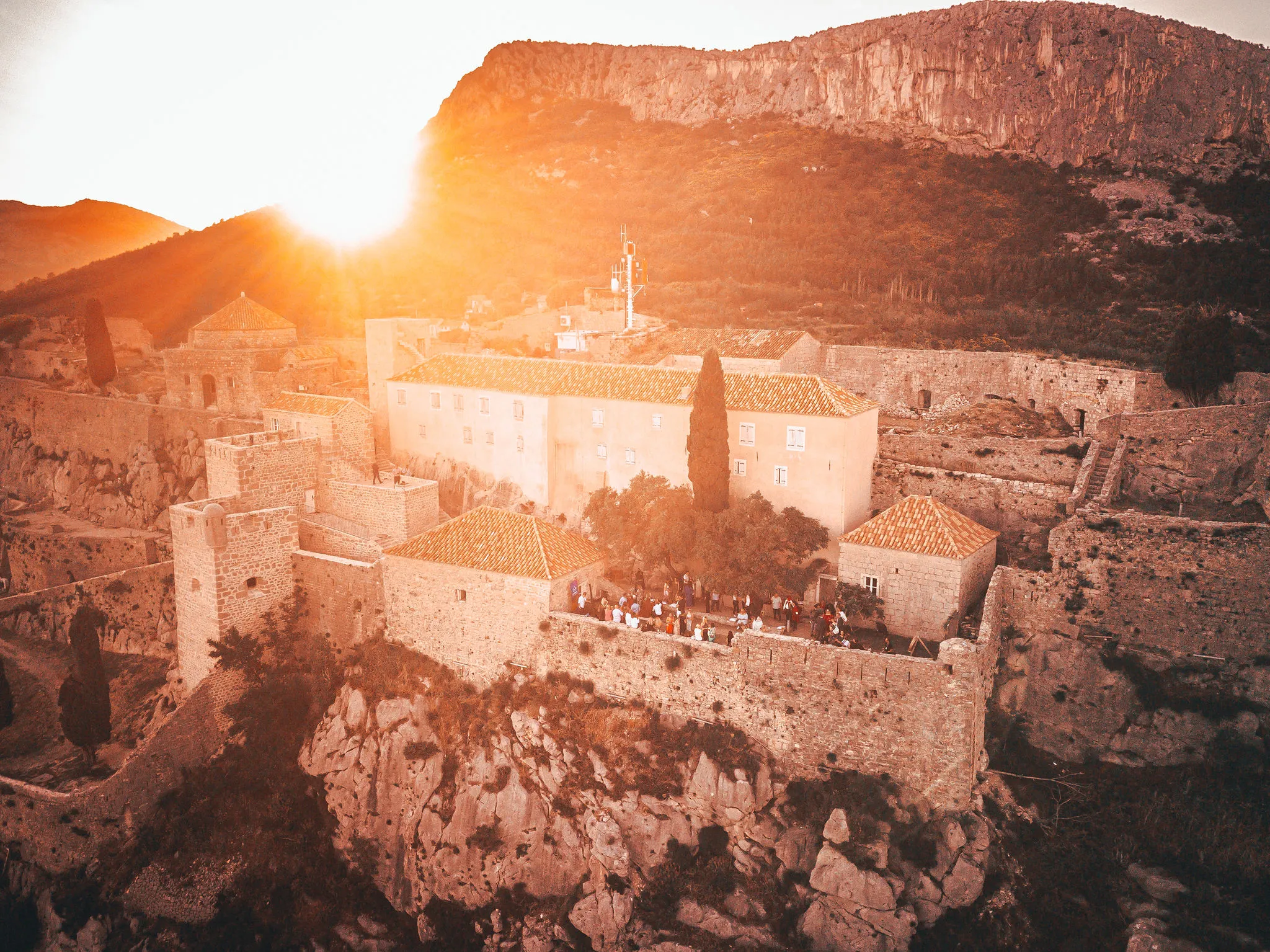Dinner Experience — Klis Fortress — fortress aerial