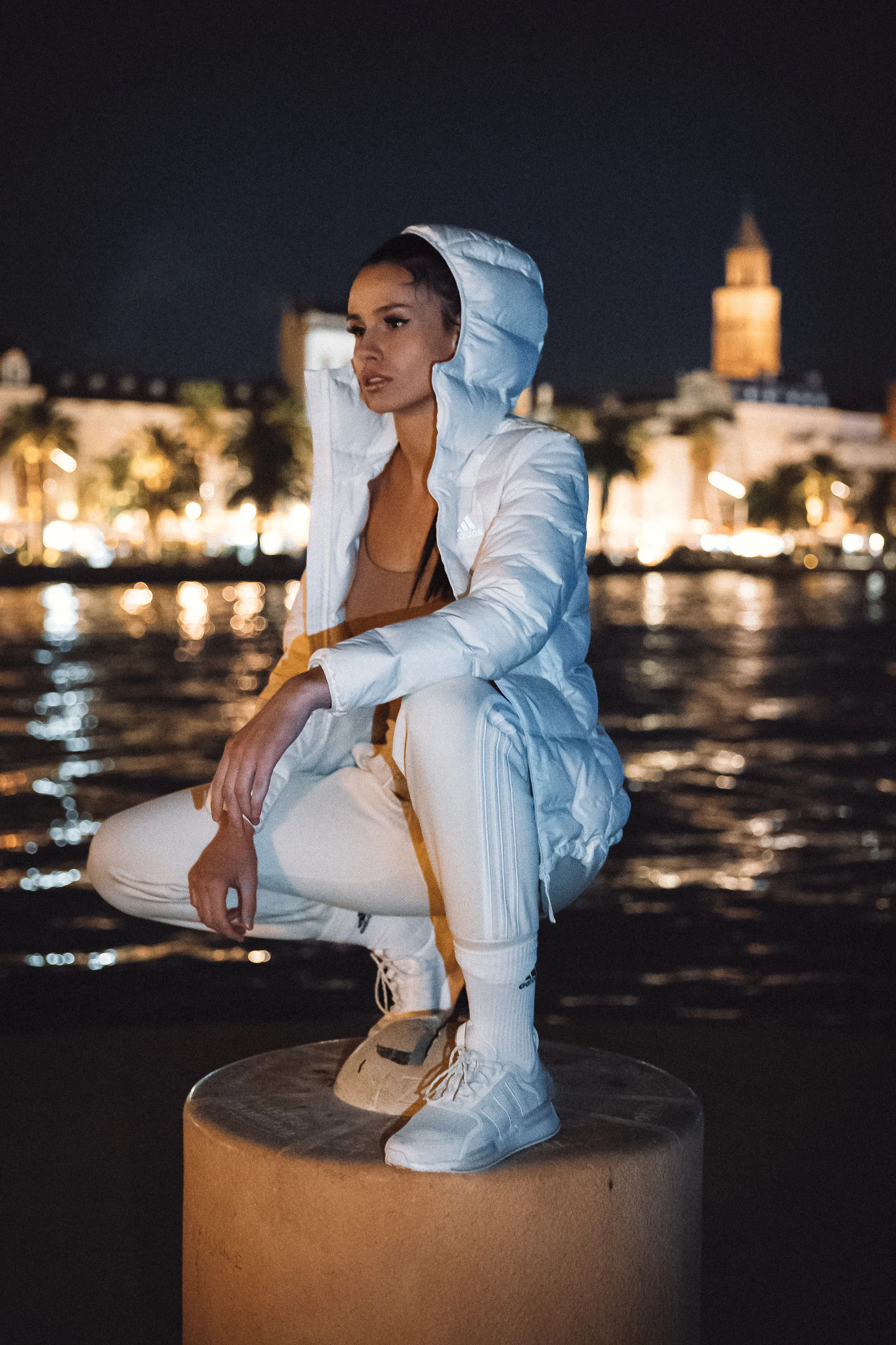 Matea Jelić × Adidas by Stella McCartney — split riva bell tower