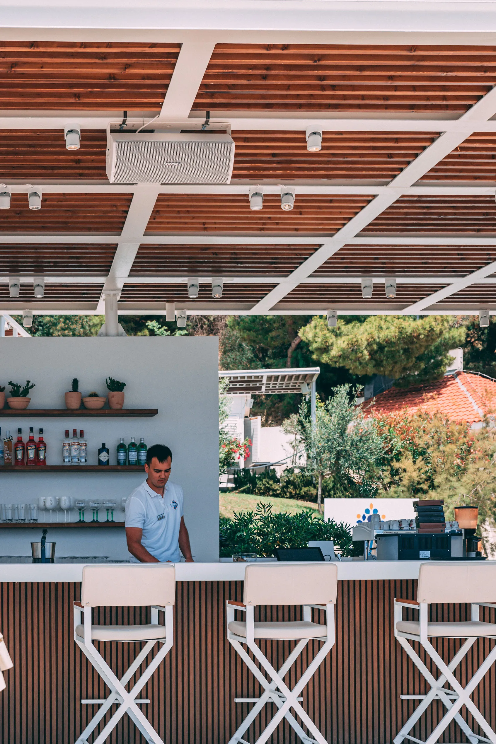 Mistral Beach Bar at Radisson Blu Split — Bose Integration Case Study — sunset deck