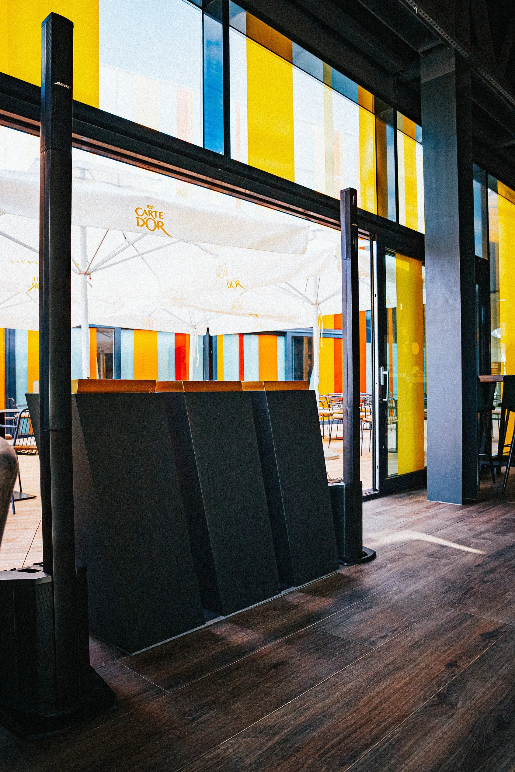 Tin Food & Wine — Bose Speakers, Rooftop Restaurant Split — architectural context