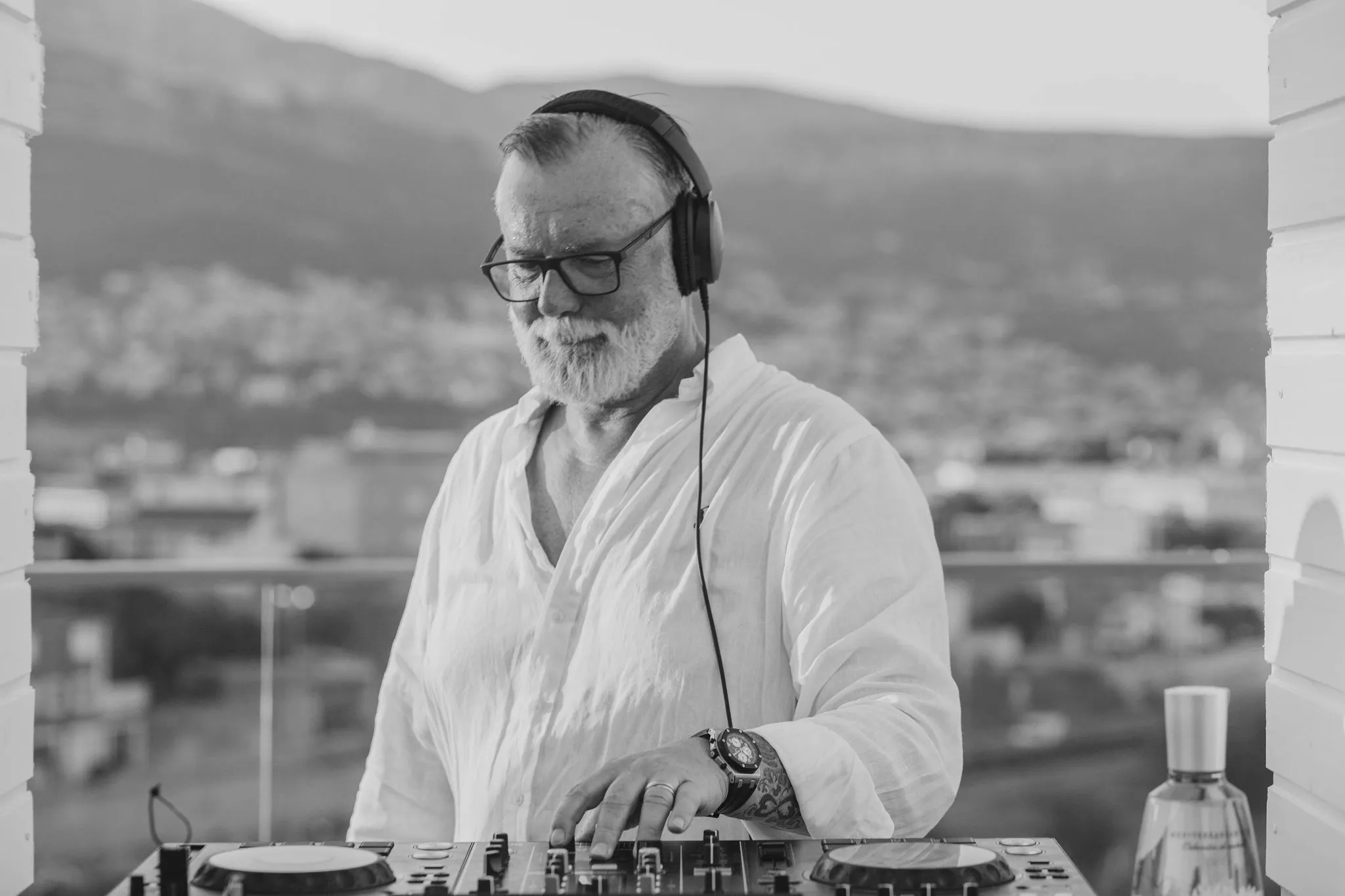 Tin Food & Wine — Gin Mare Rooftop Summer Event — evening skyline