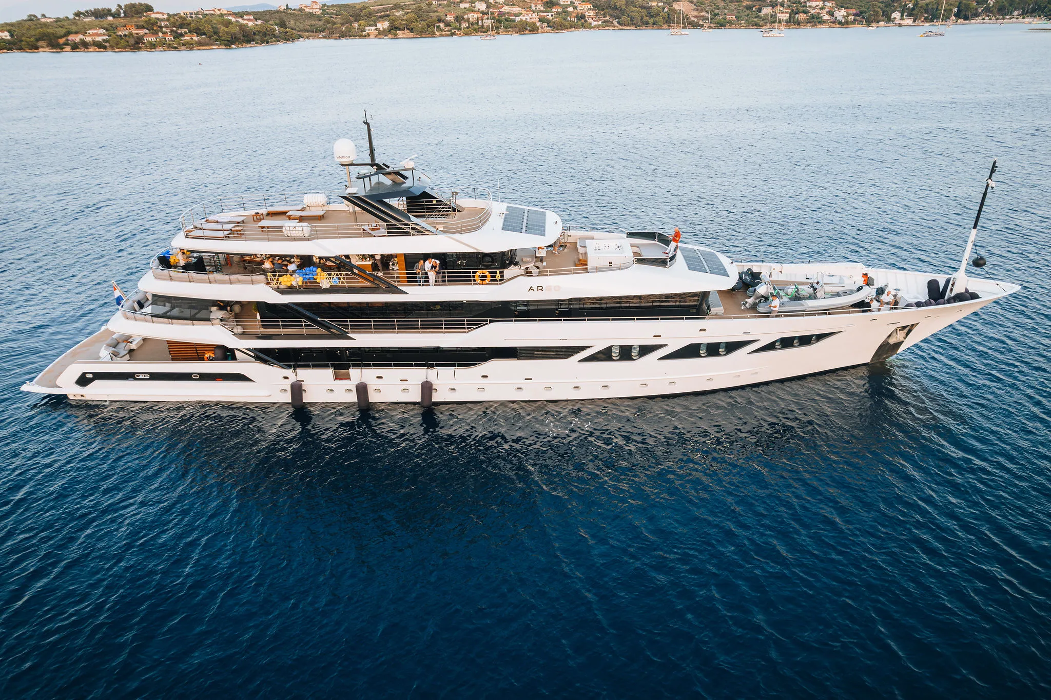 Yann — Private Yacht Birthday Party — aerial deck