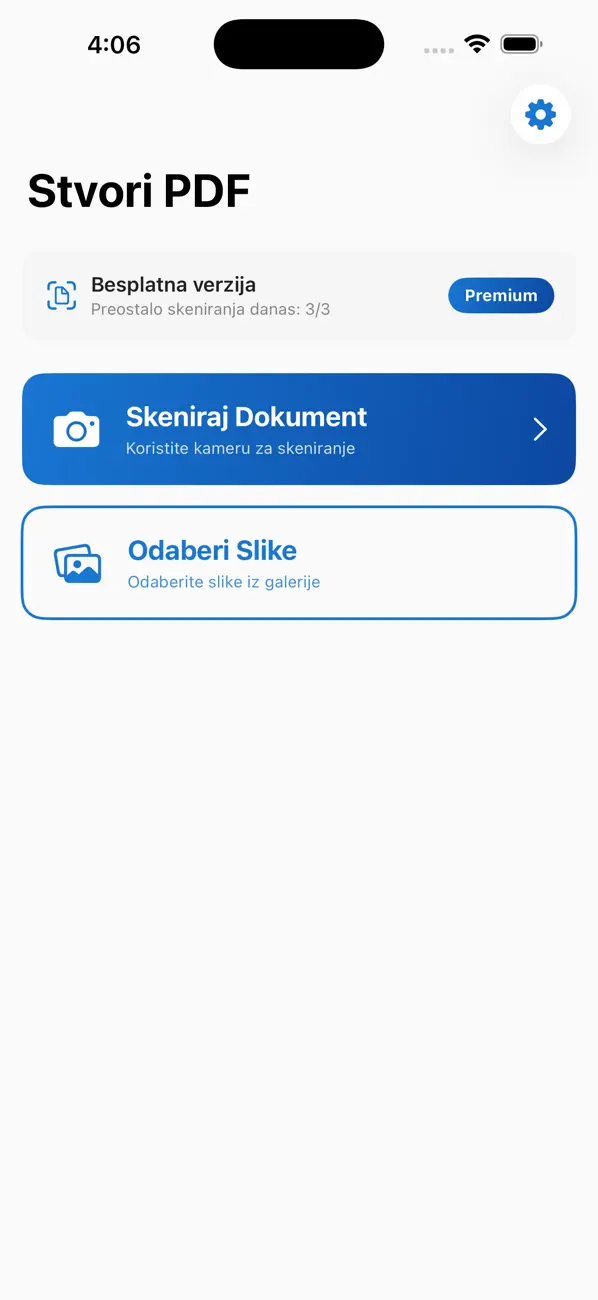Create PDF Scanner merge pages screen