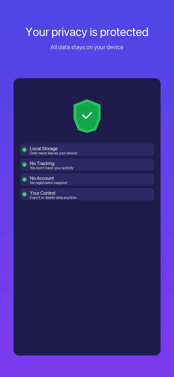MojaNavika reminder and progress screen