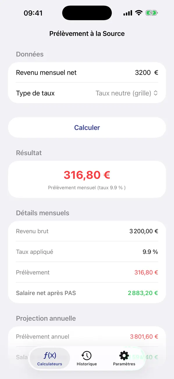 MonCalculateur Impot rental income calculator