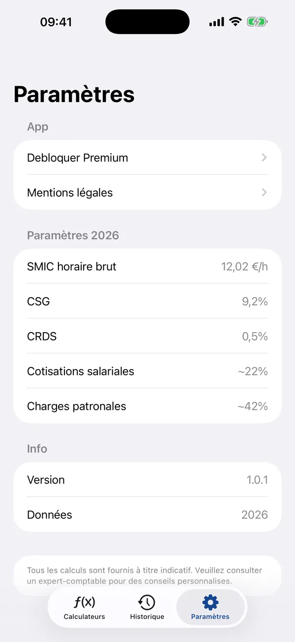 Gross to net monthly conversion with the resulting take-home figure