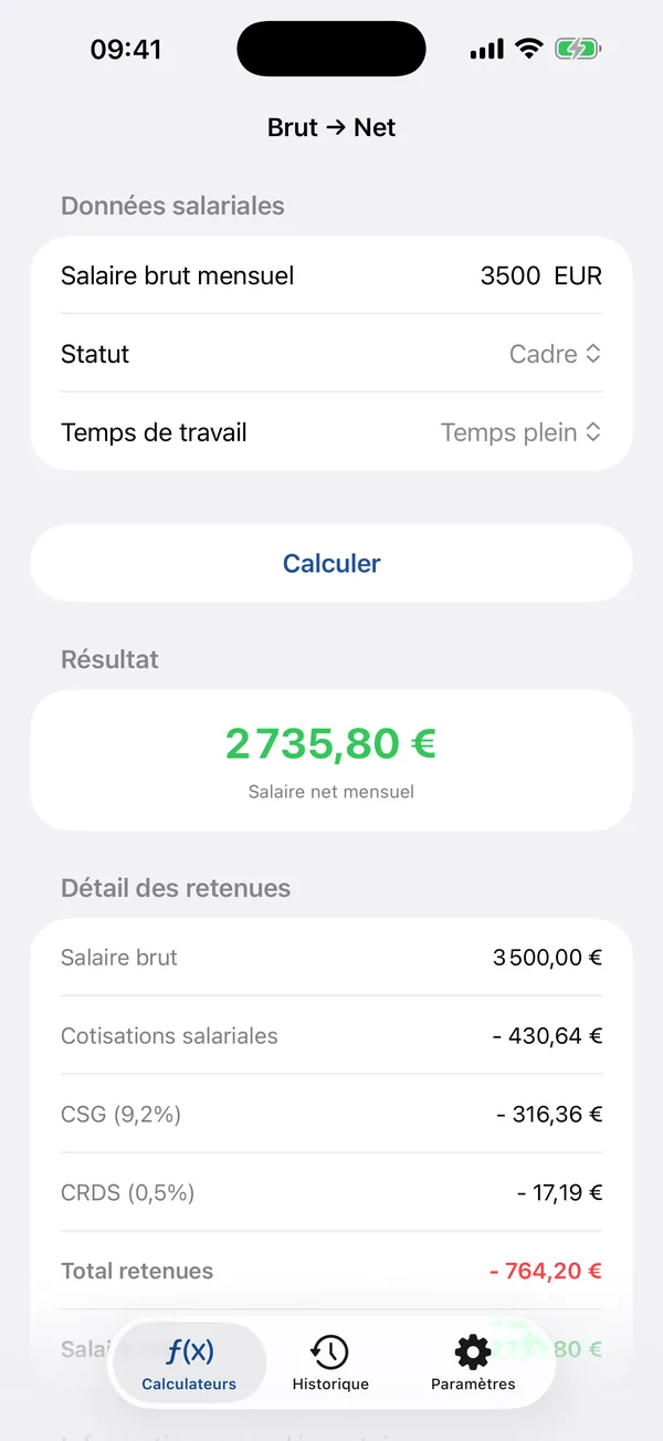 Total employer cost and PDF export of a simulation
