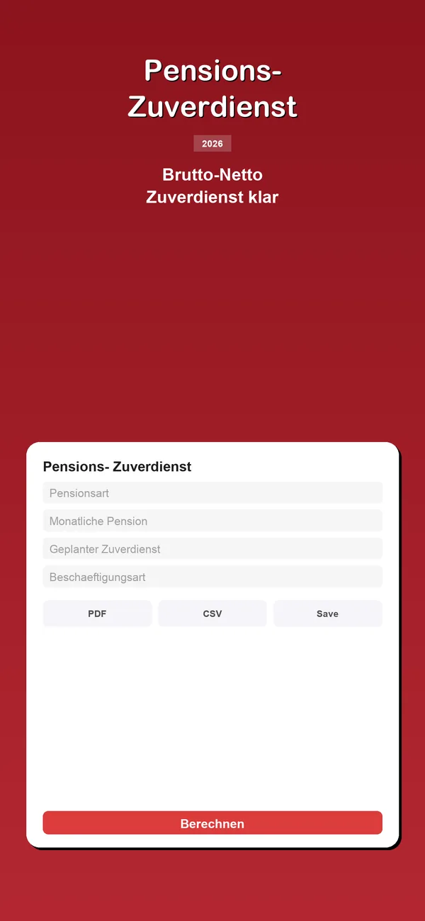 Pensionsrechner Österreich scenario comparison of employment types