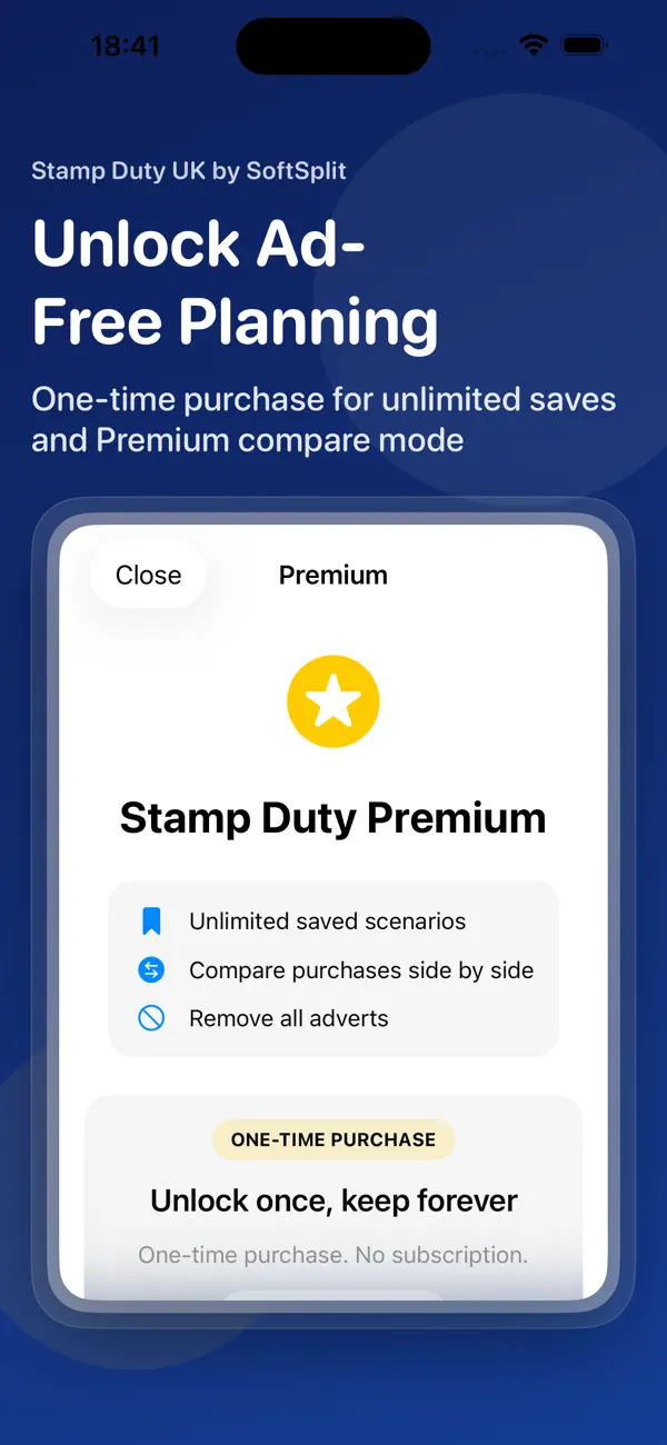Stamp Duty UK comparison screen