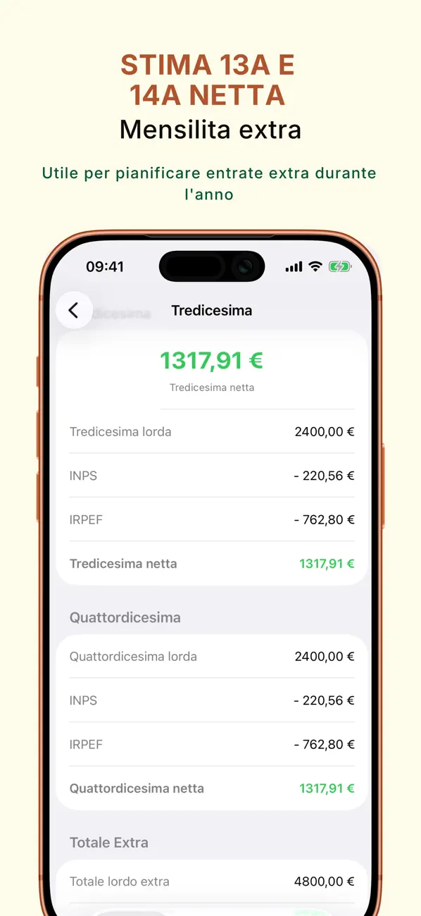 Stipendio Netto compare offers screen
