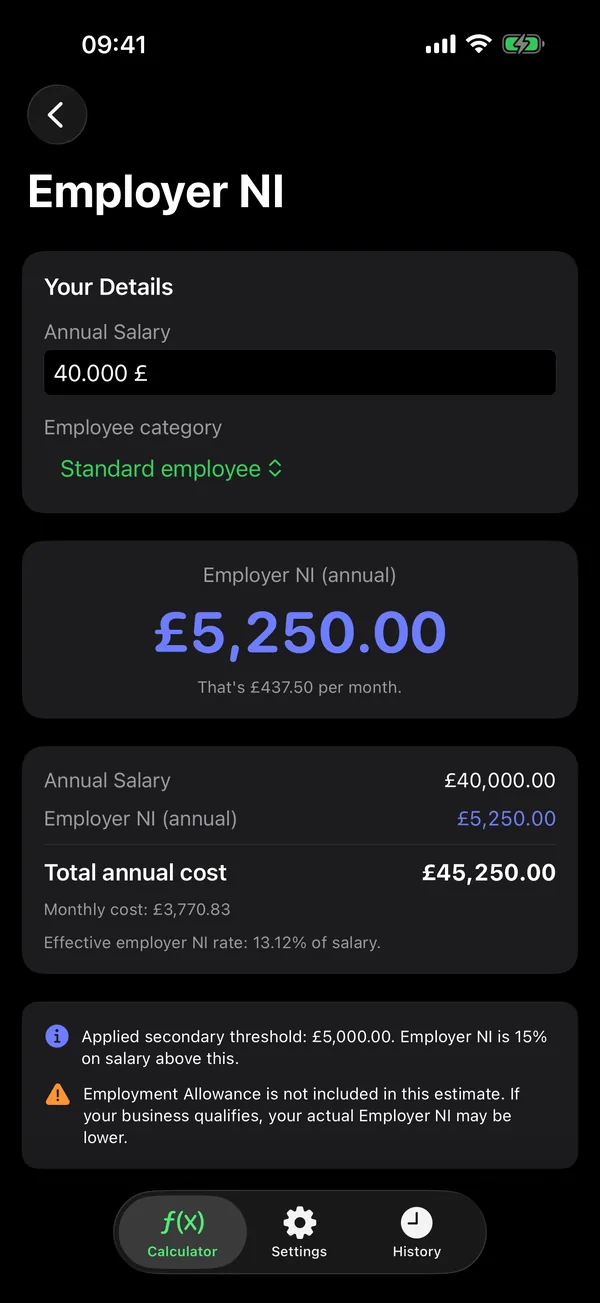 Pay Rise Planner showing how much of a raise reaches the bank